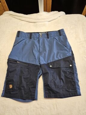 Fjallraven Abisko Midsummer Shorts in Indigo Blue Dark Navy Womens Sz 32"-33"